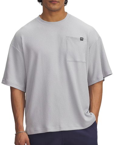 Тениска Under Armour Rival Waffle Crew Neck Pocket T-Shirt Сиво | 1383106-011, 0