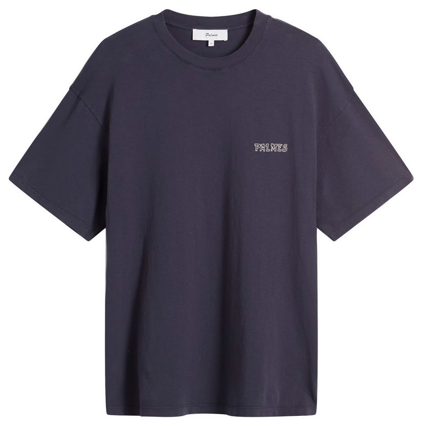 Тениска Palmes Palmes Logo T-Shirt, Size Small Тъмно синьо | P10-0053-660