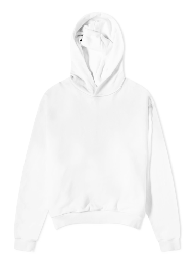 Суитчър Acne Studios Franziska 1996 Back Logo Hoodie Dusty White Бяло | CI0136-DC6