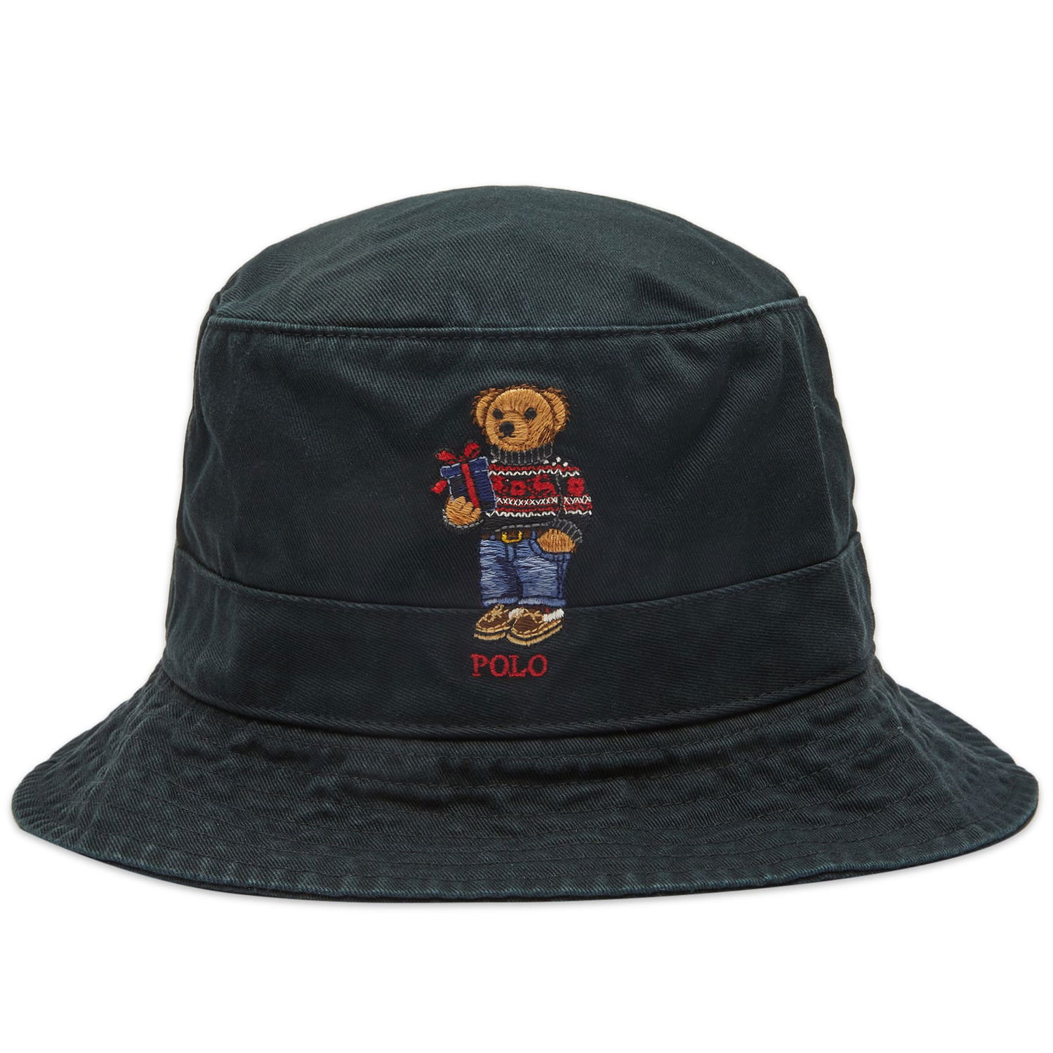 Шапка Polo by Ralph Lauren Holiday Bear Bucket Hat Черно | 710917438001, 0