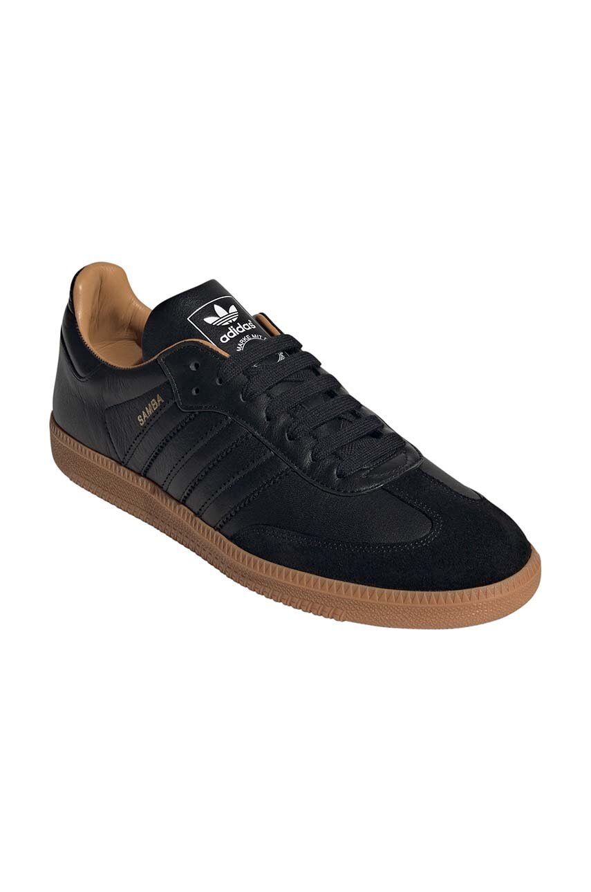 Кецове и обувки adidas Originals Samba OG Black Gum - Made in Italy Черно | ID2864, 1