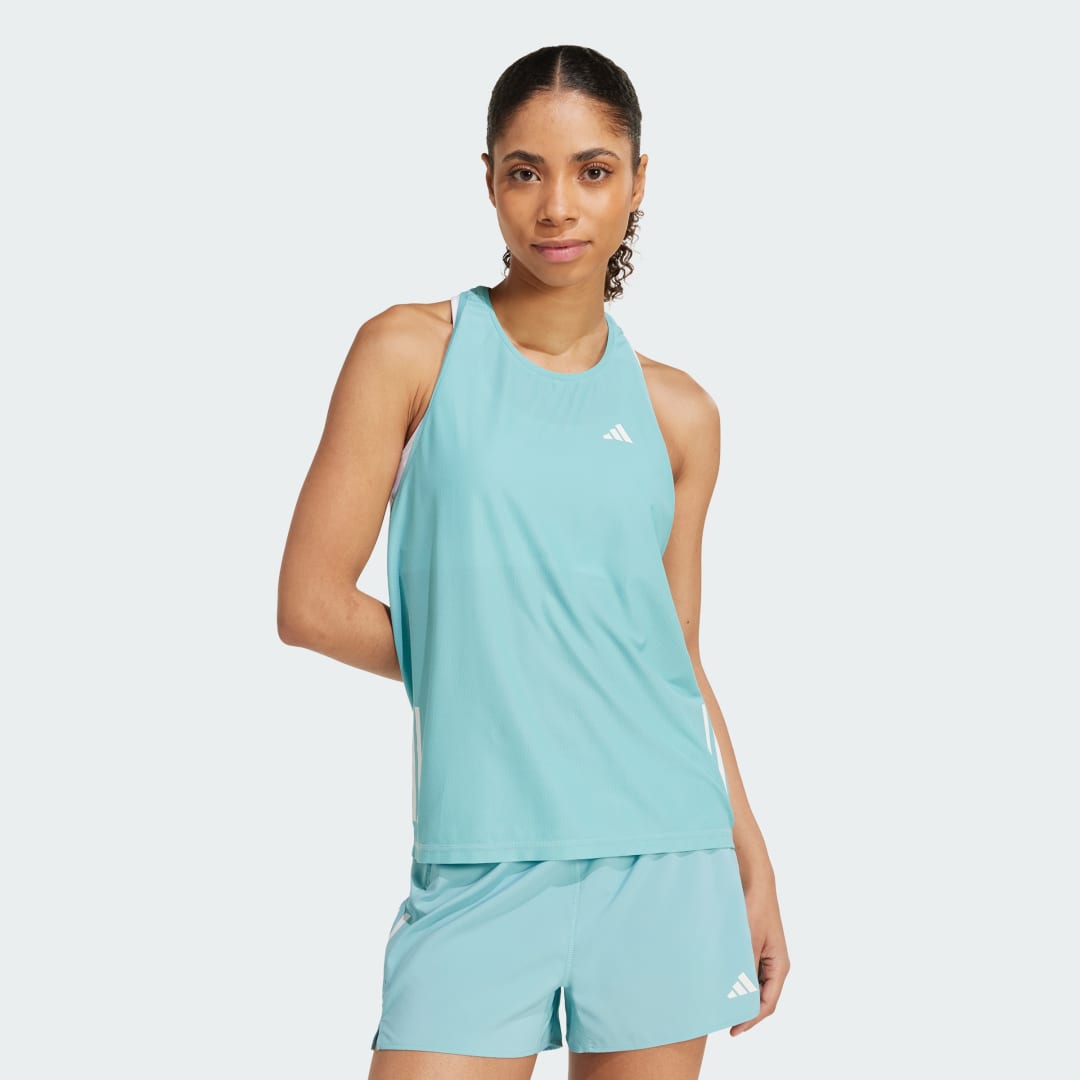 Потник adidas Performance Own the Run Tank Top Тюркоазено | JX2252, 0
