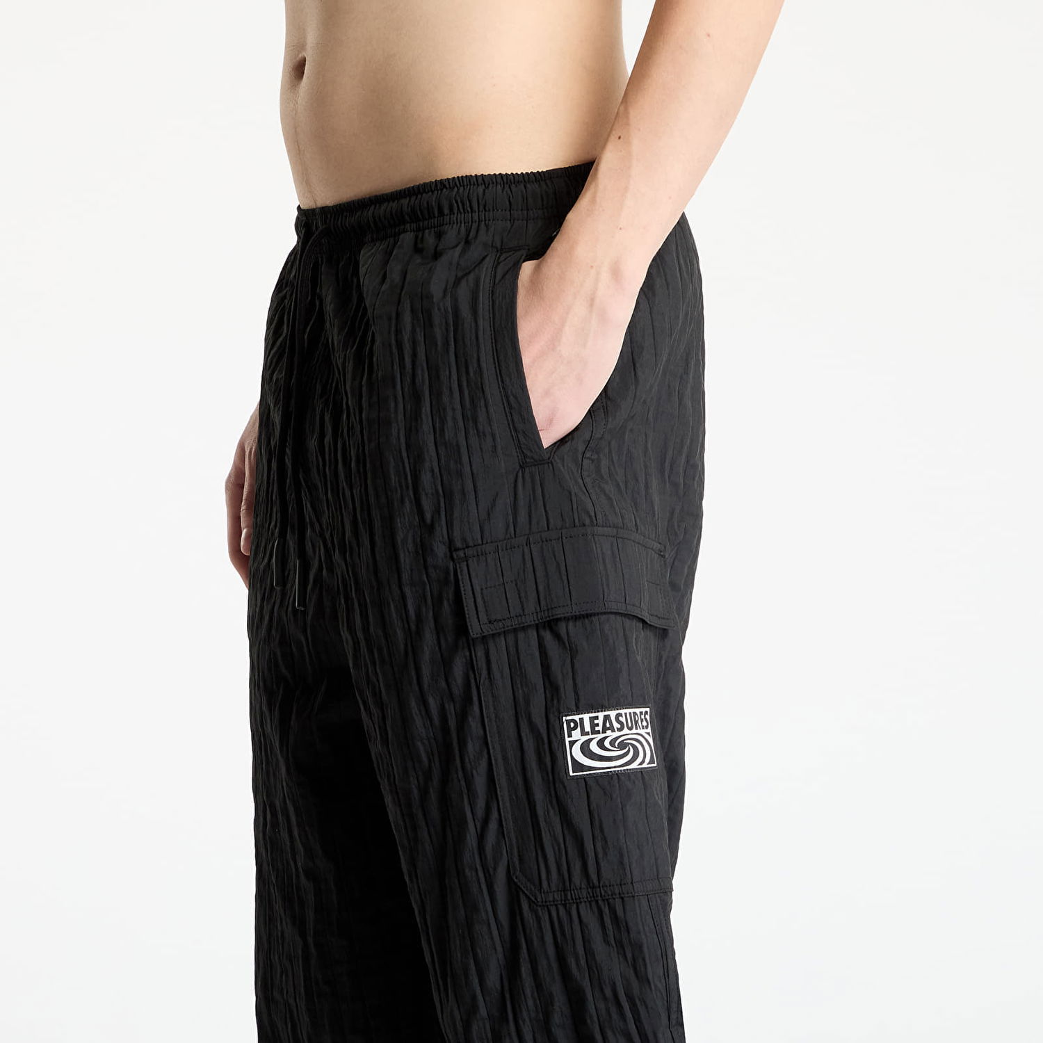 Спортни панталони Pleasures PLEASURES Rescue Pleated Cargo Pants Черно | P25SP037 BLACK, 1
