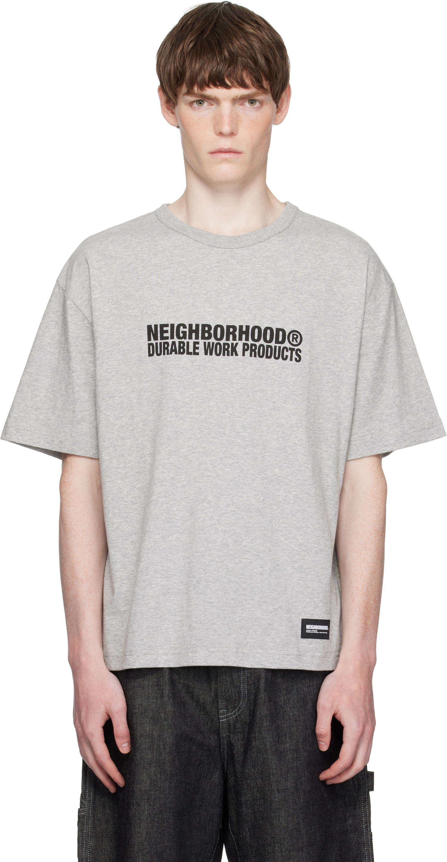 Тениска Neighborhood Neighborhood Sheltech Crewneck T-Shirt Сиво | 251BWNH-CSM02, 0