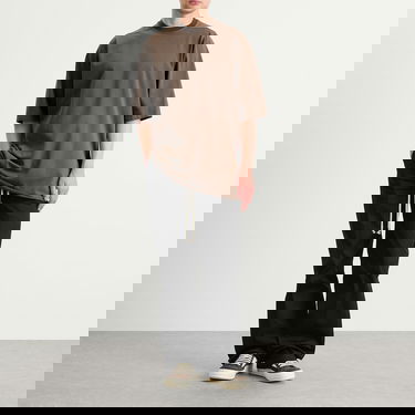 Тениска Rick Owens Jumbo T-Shirt Кафяво | RR02E1274-RIG-34, 4