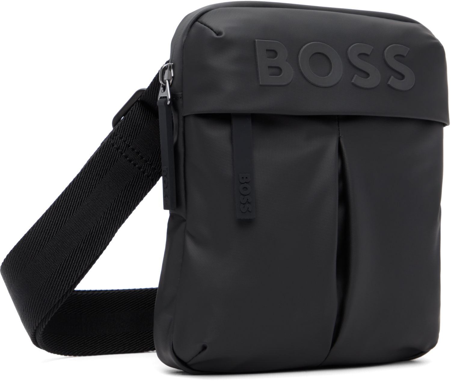 Чанта през рамо BOSS Bonded-Logo Shoulder Bag Черно | 50548089, 1