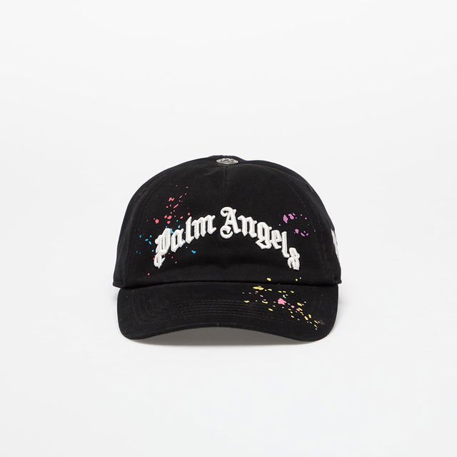 Palm Angels Curved Logo Painted Cap