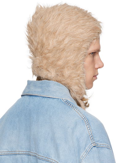 Шапка Acne Studios Acne Studios Fluffy Beanie Бежово | C40395-, 2