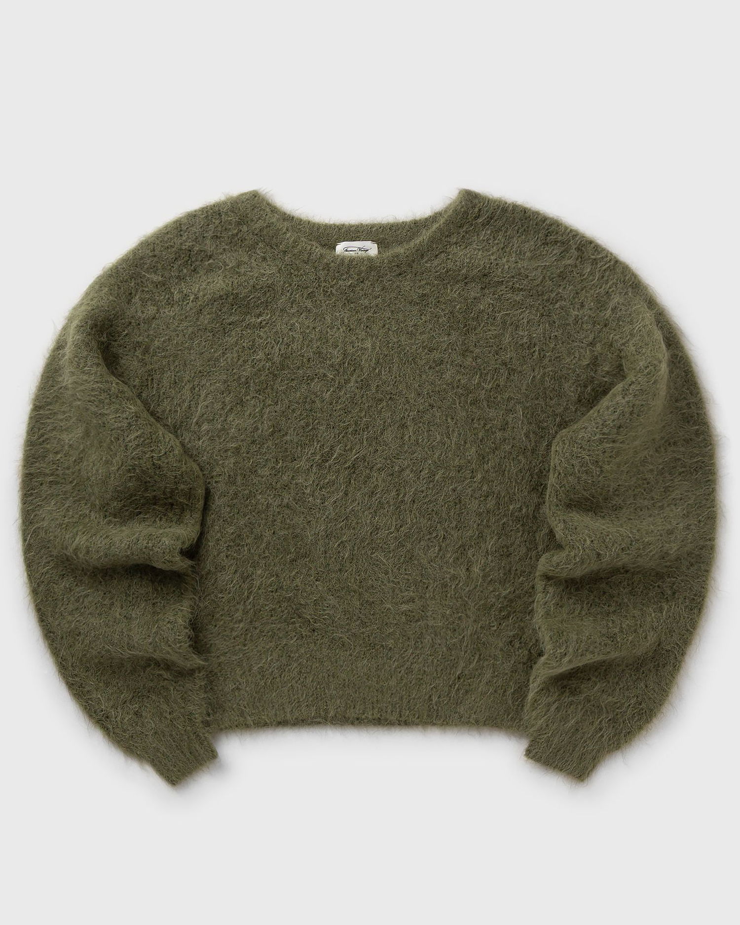 Пуловер American Vintage Niby Fuzzy Knit Pullover Зелено | NIB18AH25-KAKI, 0