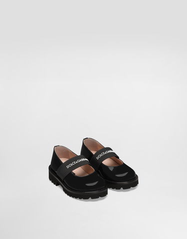 Аксесоари Dolce & Gabbana Dolce & Gabbana Patent Leather Mary Jane Flats with Elastic Черно | D20103A913589923, 1
