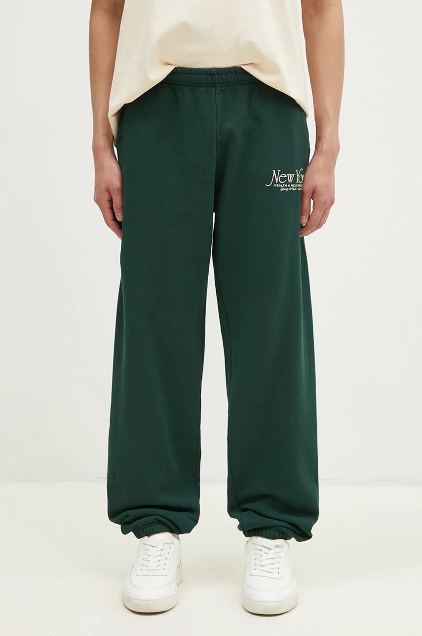 Спортни панталони Sporty & Rich Sporty & Rich NY 94 Printed Sweatpants Зелено | PA036506034GR10, 0