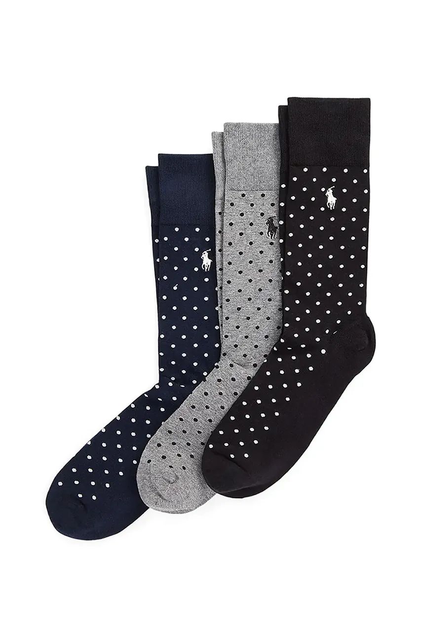 Чорапи Polo by Ralph Lauren 3 Pack Dotted Socks Многоцветен | 449958852, 0