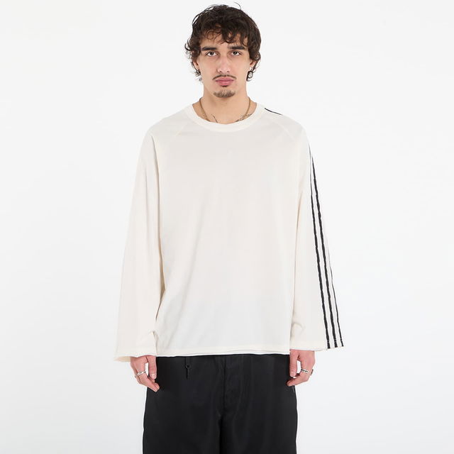 Y-3 Raw Edge 3 Stripes Long Sleeve Top