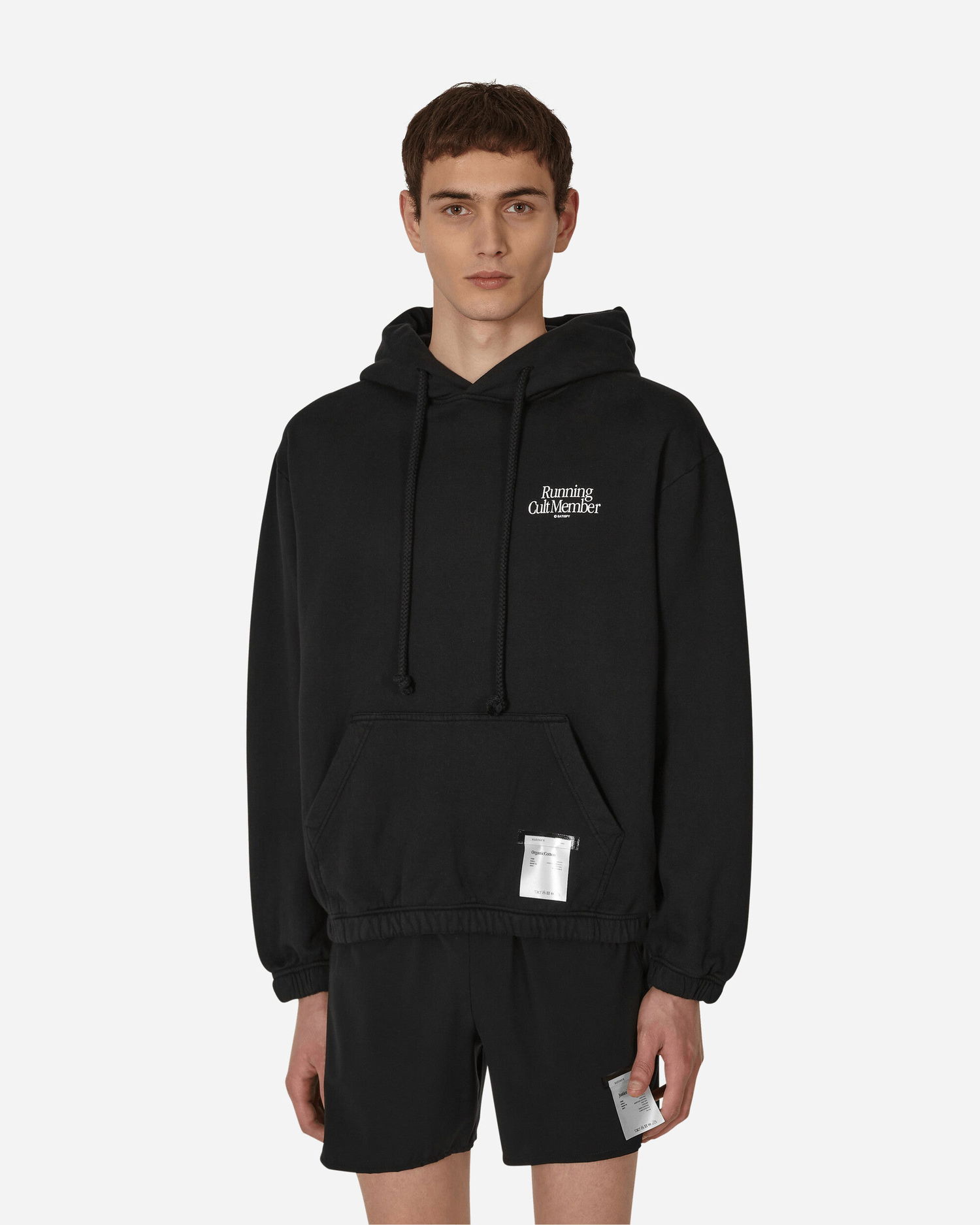 Суитчър Satisfy Softcell Running Cult Member Popover Hoody Черно | 5093-BK-GA, 1