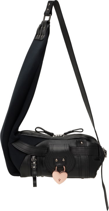 Чанта през рамо Ottolinger Ottolinger Mini Neoprene and Leather Shoulder Bag Черно | 12690052601, 0
