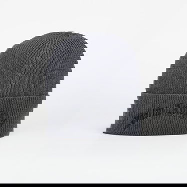 Шапка Palm Angels Curved Logo Beanie Anthracite/ Black Universal Черно | PMLC030F25KNI0021110, 0