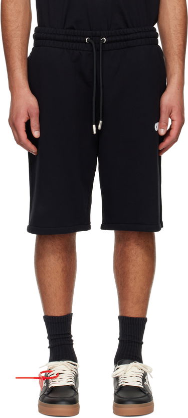 Къси панталони Off-White Off-White Spray Arrow Sweat Shorts Черно | OMCI013S25FLE0031001, 0