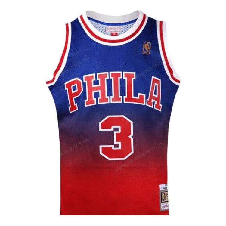 Фланелка Mitchell & Ness Mitchell & Ness Philadelphia 76ers Allen Iverson Swingman Jersey Синьо | SMJY4256-P7696A-IVRDRY