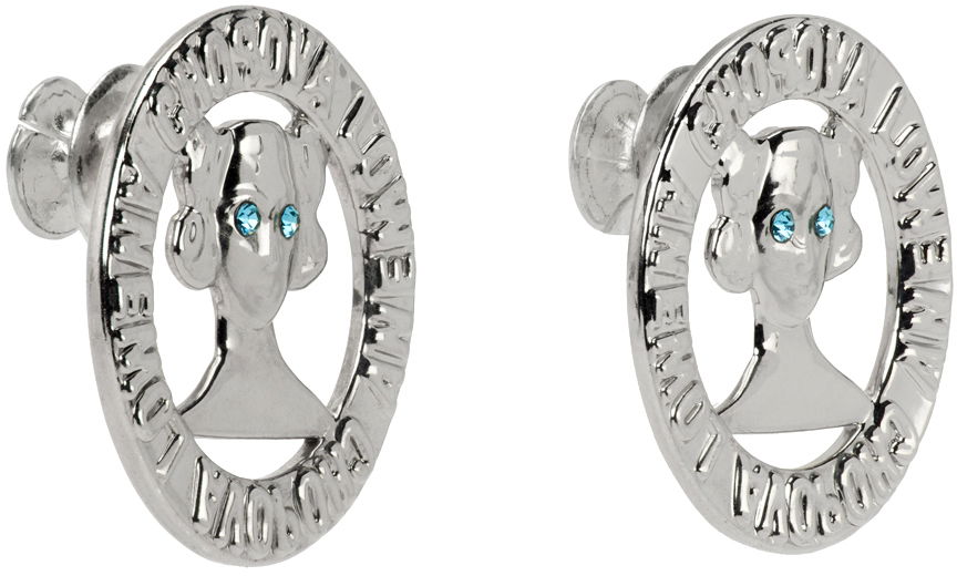 Обеци Chopova Lowena Silver Lady Round Earrings Металик | 6117, 1