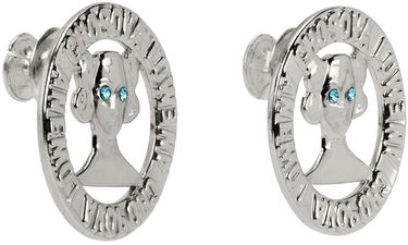 Обеци Chopova Lowena Silver Lady Round Earrings Металик | 6117, 1
