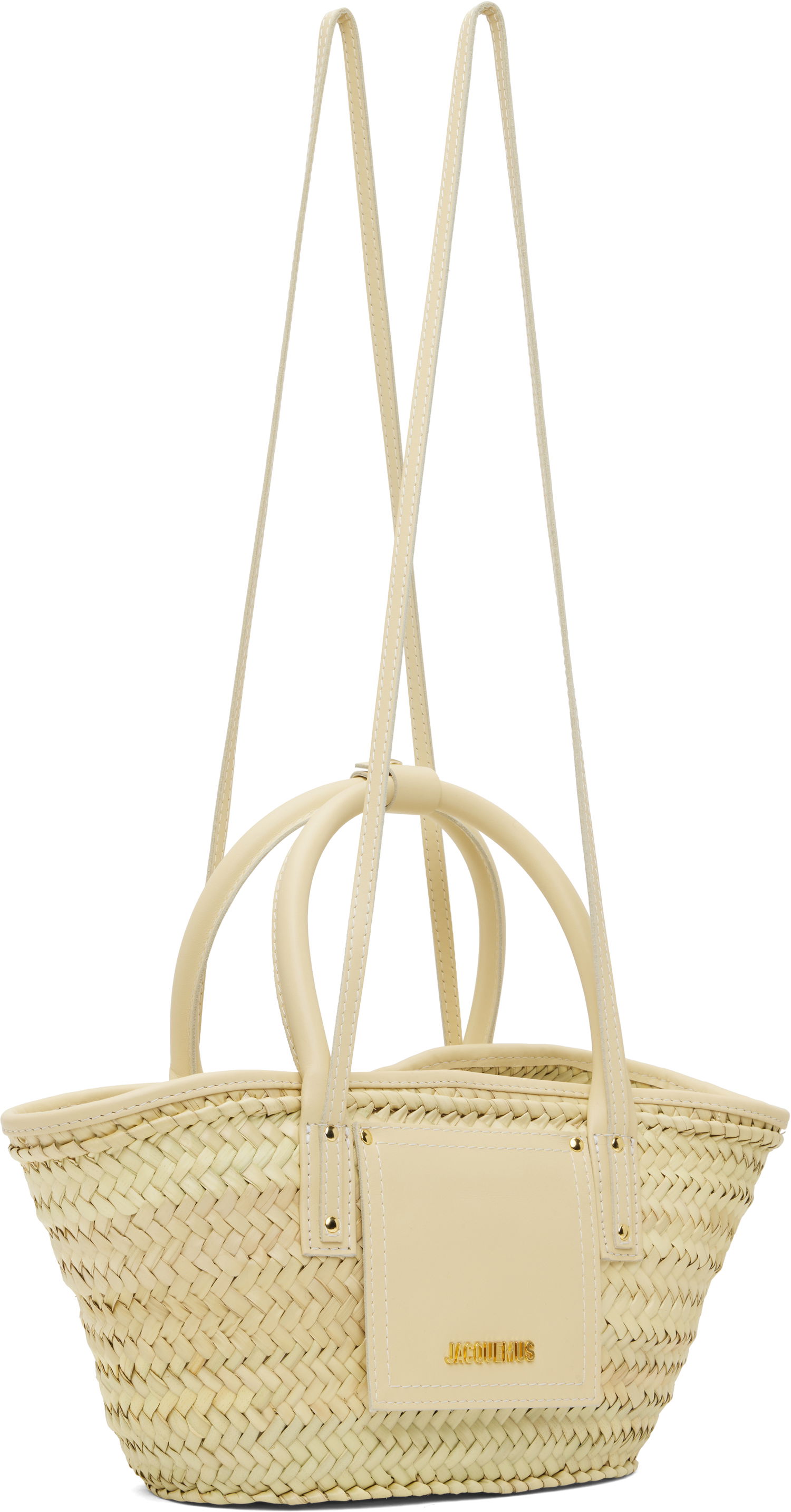 Голяма пазарска чанта Jacquemus 'Le Petit Panier Soli' Tote Bag Бежово | 23E223BA044-3060, 1