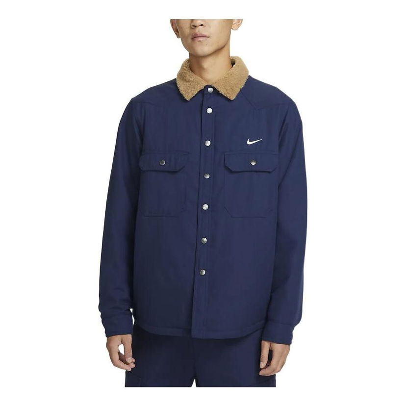 Яке Nike SB SB Padded Flannel Jacket Синьо | DQ6329-410