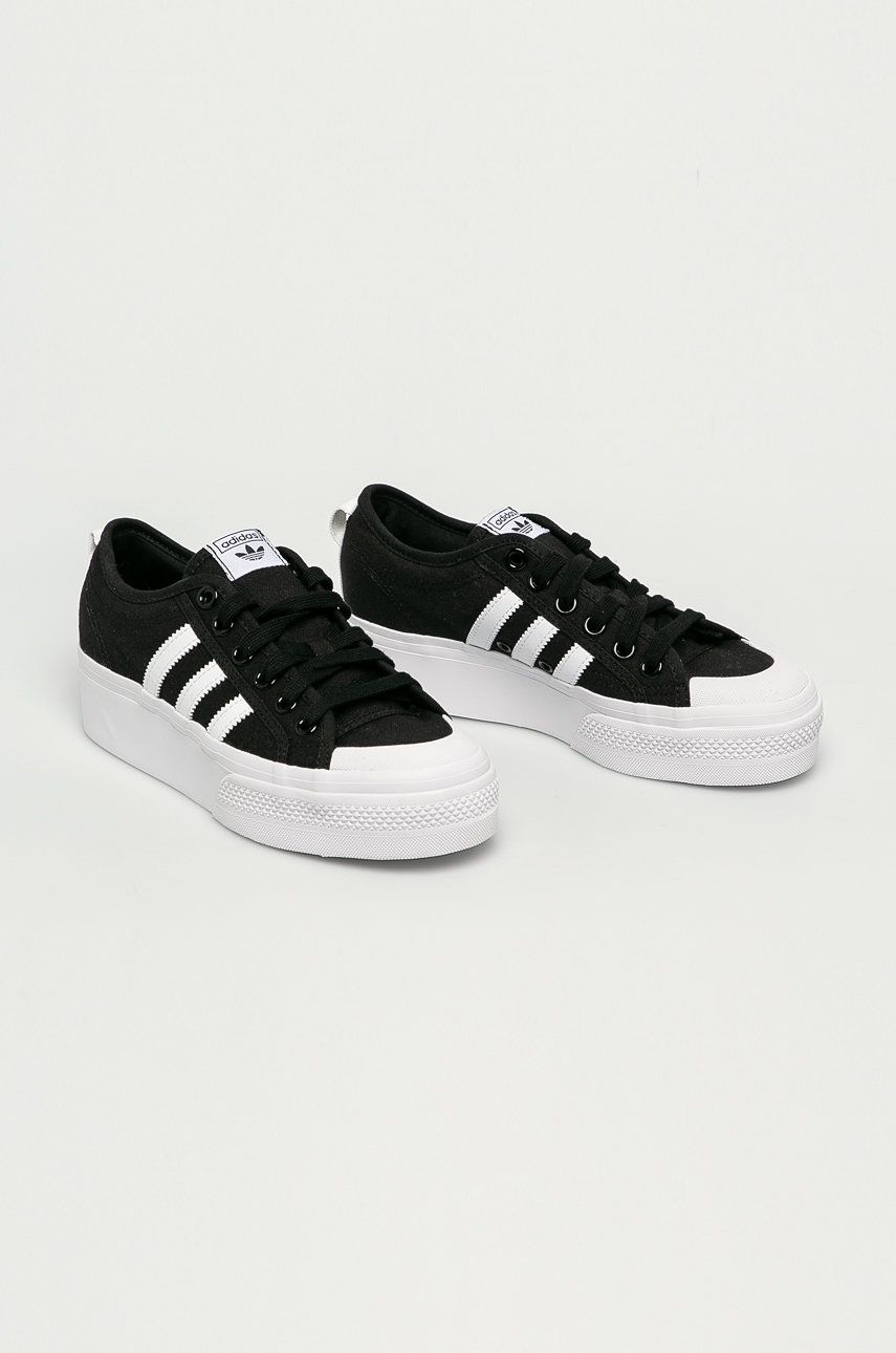 Кецове и обувки adidas Originals Nizza Platform W Черно | FV5321, 1