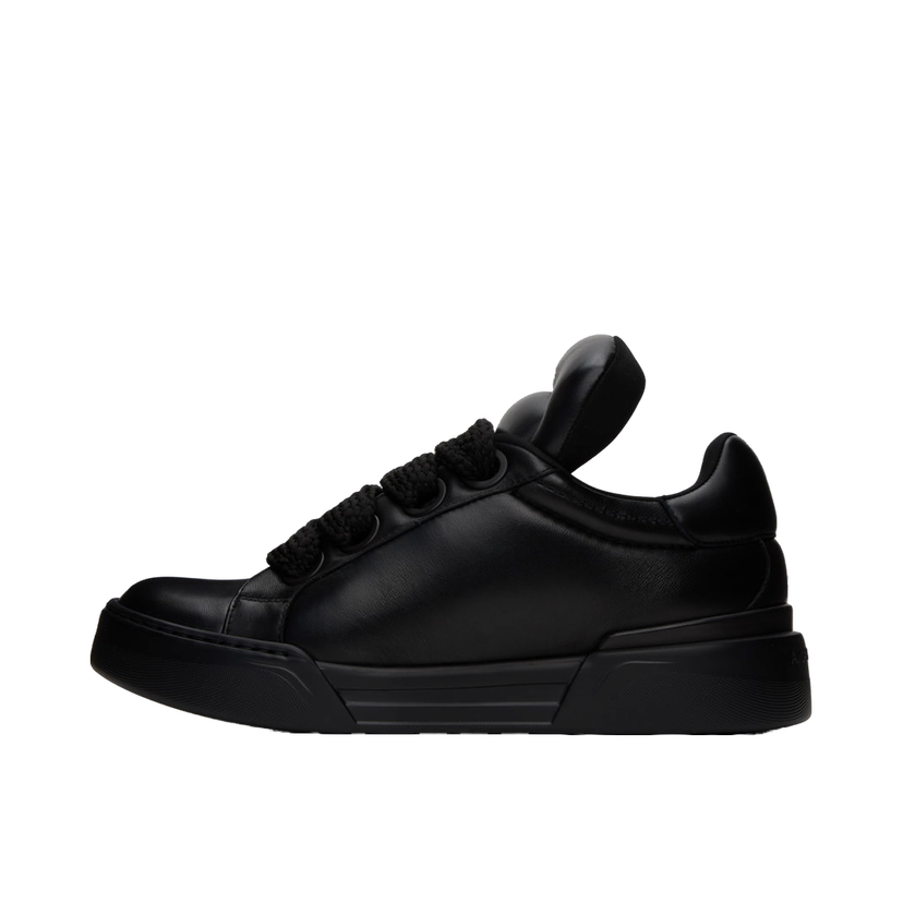 Кецове и обувки Dolce & Gabbana Black Mega Skate Sneakers Черно | CS2223AP555