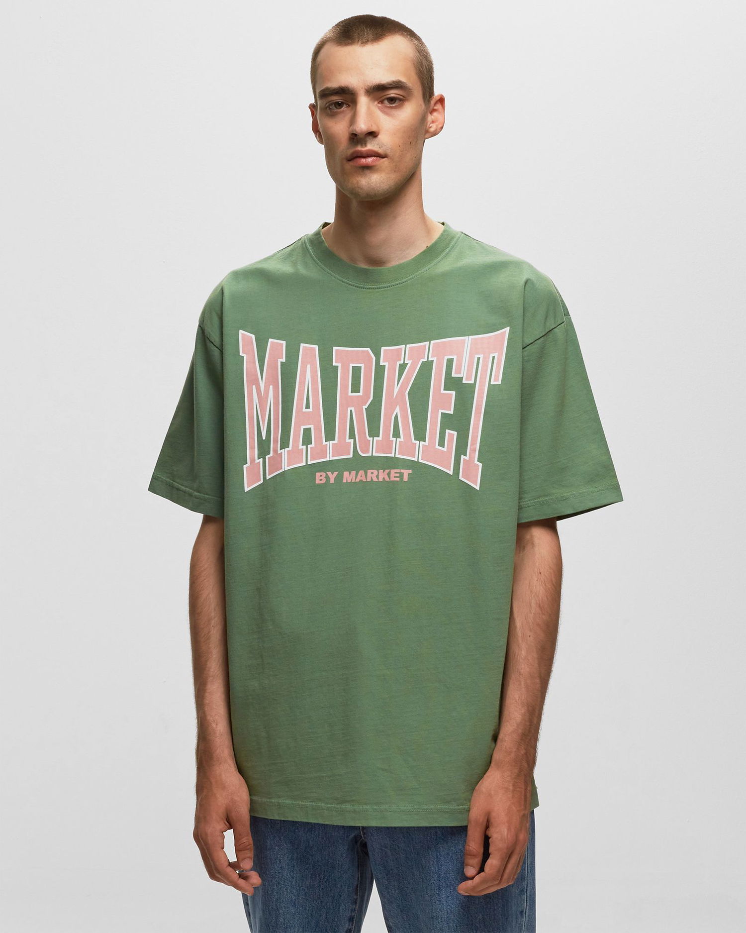 Тениска MARKET Persistent Logo T-Shirt Зелено | 399001370-1059, 1