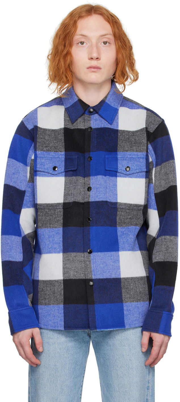 Риза rag & bone Rag & Bone Plaid Jack Shirt Синьо | MBW22HA389RTML, 0