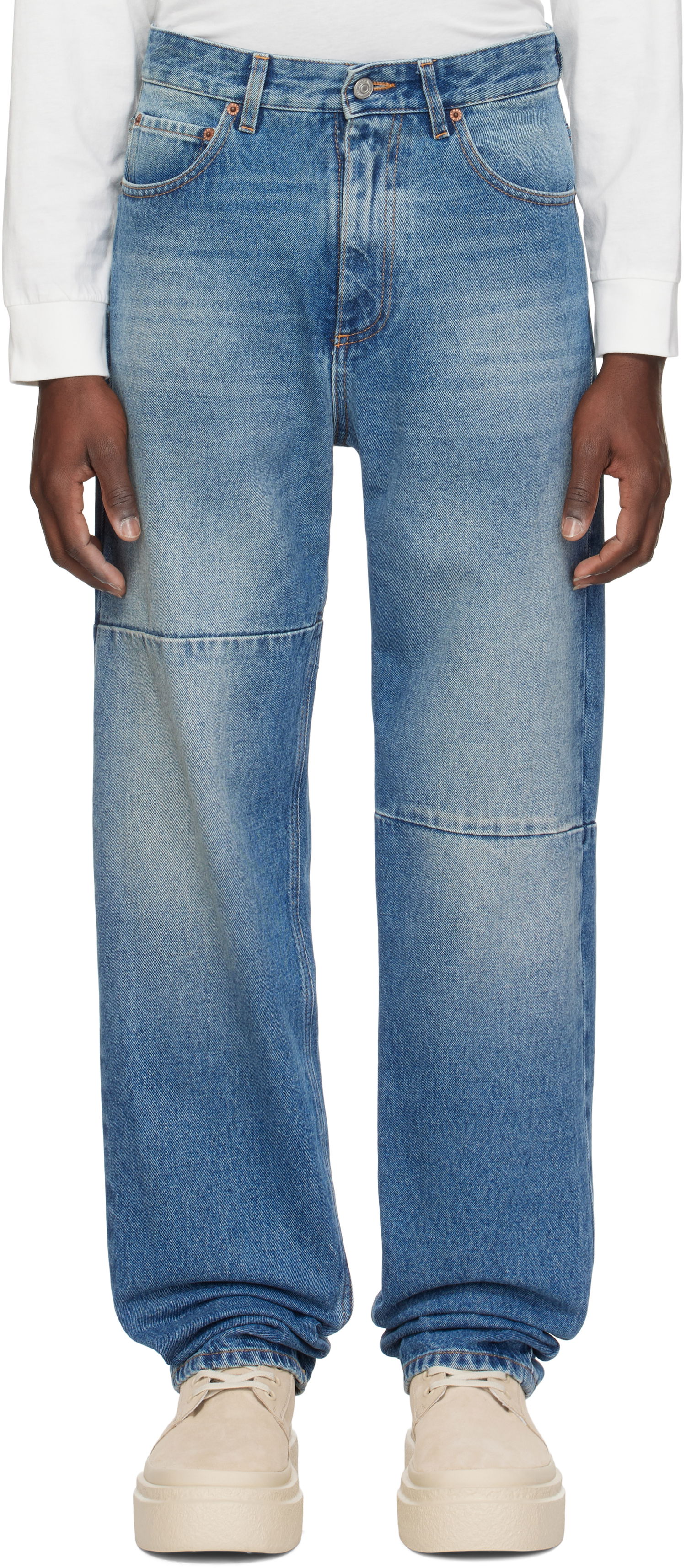 Дънки Maison Margiela MM6 Maison Margiela Tapered Jeans Синьо | SH0LA0009 M30018, 0