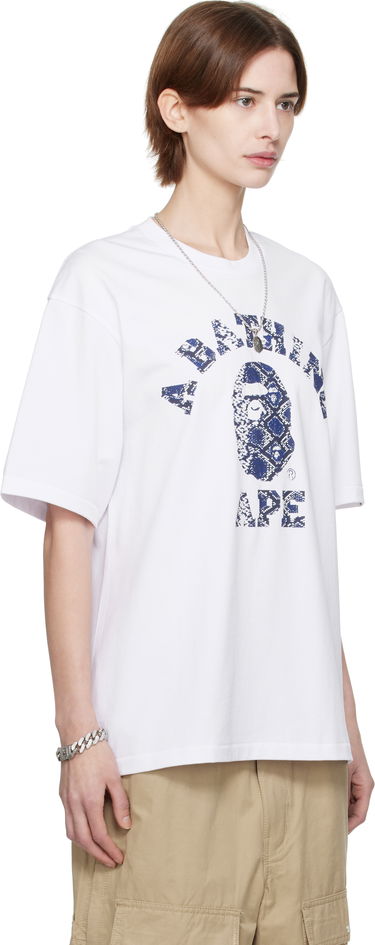 Тениска BAPE A Bathing Ape Exclusive Printed T-Shirt Бяло | Tee, 1