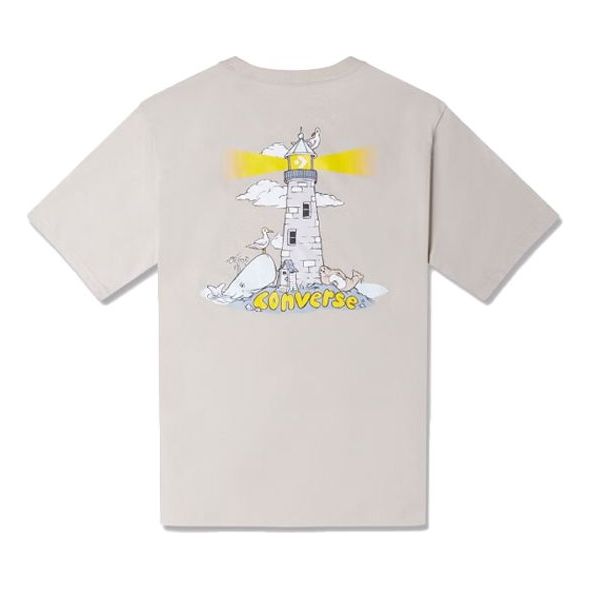 Тениска Converse Lighthouse Graphic T-Shirt Бежово | 10024760-A03