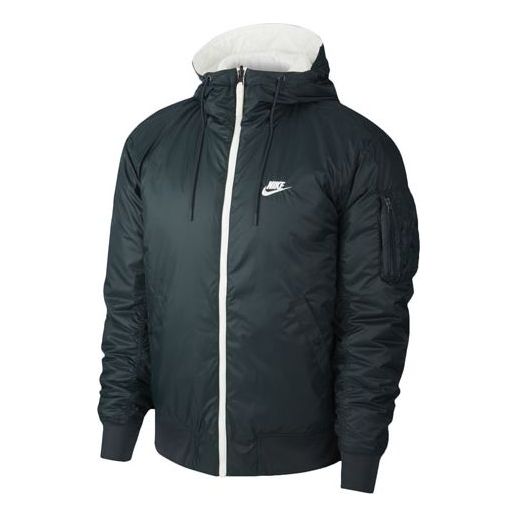 Яке бомбър Nike Sportswear Windrunner Reversible Logo Hooded Jacket Зелено | CJ4378-364