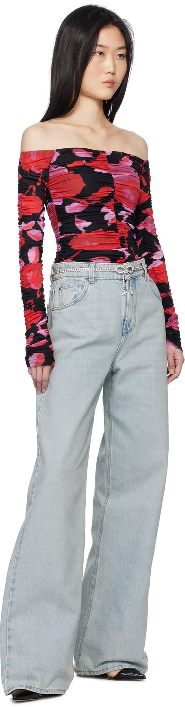 Колани Blumarine Blumarine Rhinestone Bow Belt Металик | P522W306A, 2