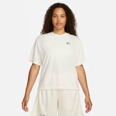 Тениска Nike Dri-FIT Warmup Wmns Top Pale Ivory Бяло | FB7992-110, 1
