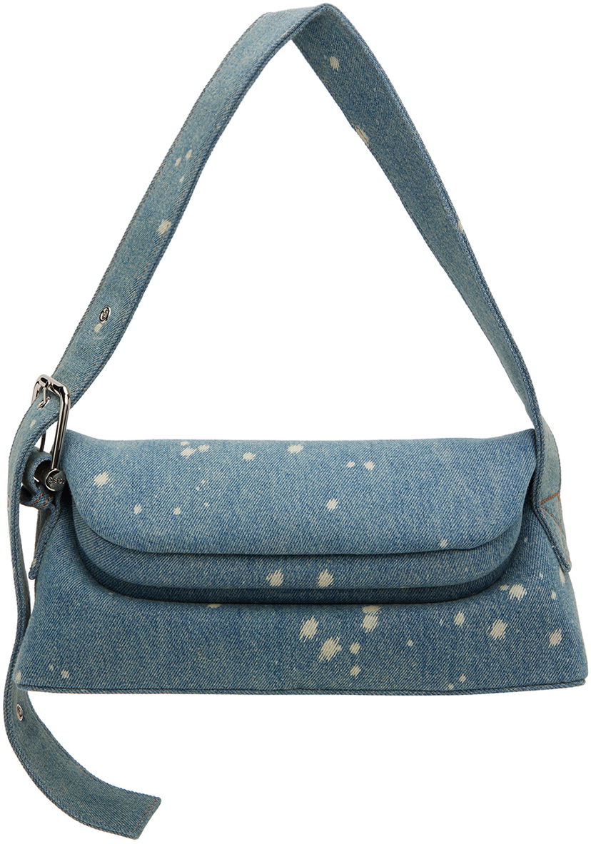 Чанта през рамо OSOI Bleached Denim Shoulder Bag Синьо | 24SB010-16-04