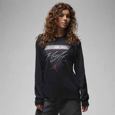 Тениска Jordan Long-Sleeve Graphic T-Shirt Черно | FD7205-010, 1