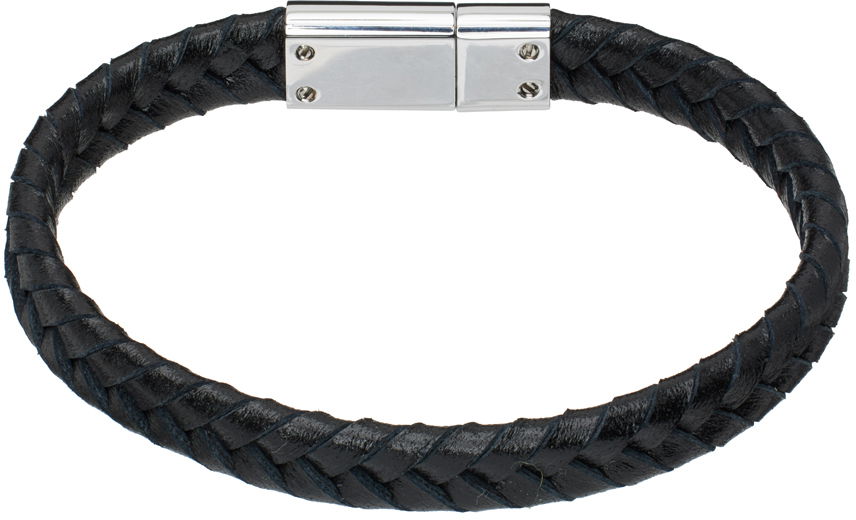 Гривна Paul Smith Paul Smith Braided Leather Bracelet Черно | M1A-BRAC-MTWO-79-0, 1