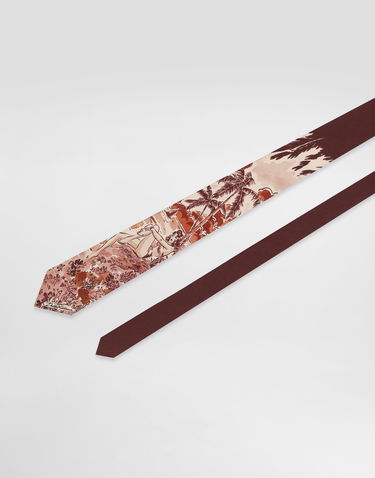 Аксесоари Dolce & Gabbana Dolce & Gabbana Pin-up Print Silk Tie Бургунди | GT147EG0TJ6HR5RK, 2