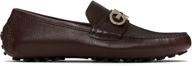 Gancini Ornament Driver Loafers