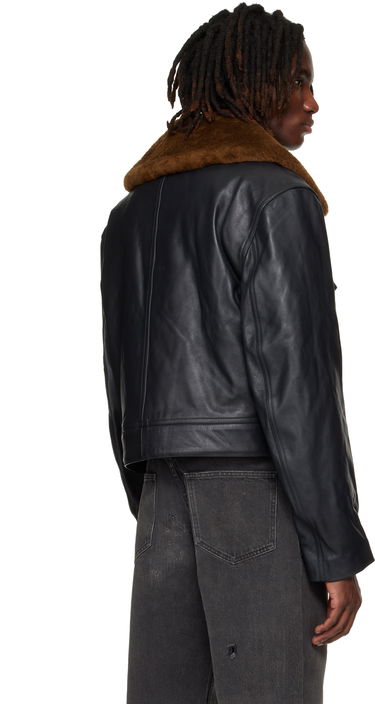 Яке Enfants Riches Déprimés Enfants Riches Déprimés 'Hotrod' Shearling Collar Jacket Черно | 030-547, 2