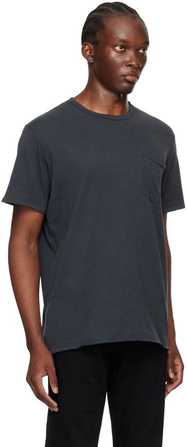 Тениска rag & bone Miles Pocket T-Shirt Бяло | MBC21PT0236N23, 4