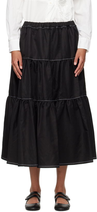 Пола Comme des Garçons Comme Des Garçons Tiered Midi Skirt Черно | TM-S026-051, 0