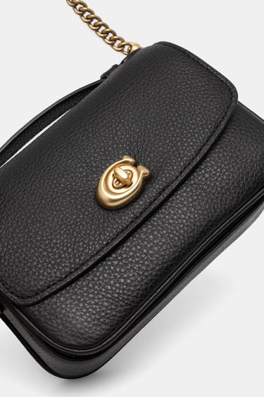 Чанта през рамо Coach Leather Crossbody Bag Черно | CW565, 3
