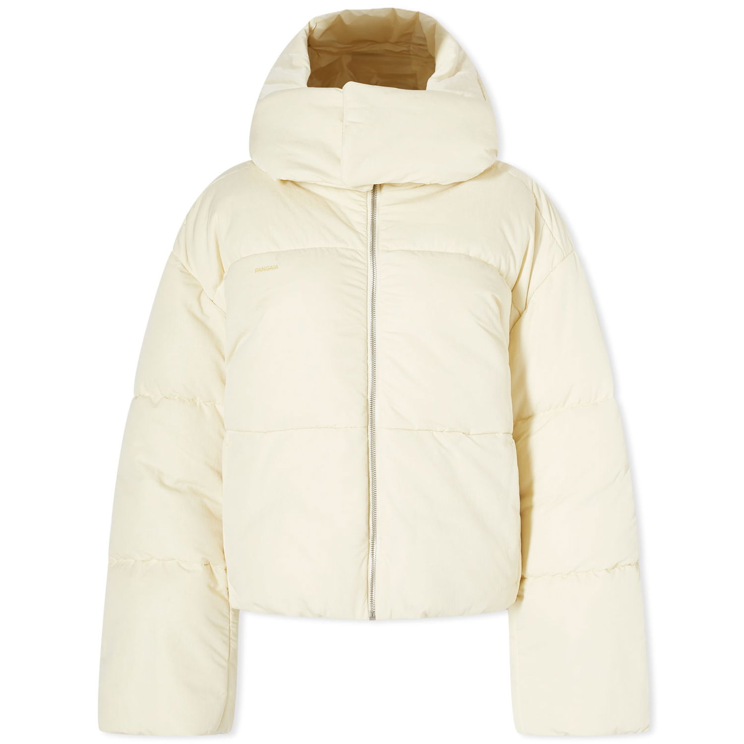 Пухо яке PANGAIA Pangaia FLWRDWN Recycled Nylon Cropped Puffer Jacket, Size Large Бежово | 100011686021, 1