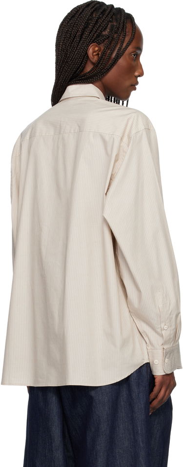 Риза Baserange Claude Striped Long Sleeve Button-Up Shirt Бежово | TSCL-PO-SP26, 2