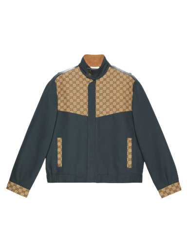 Яке Gucci Cotton Canvas GG Supreme Jacket Бежово | 742855 XDCEY 1168