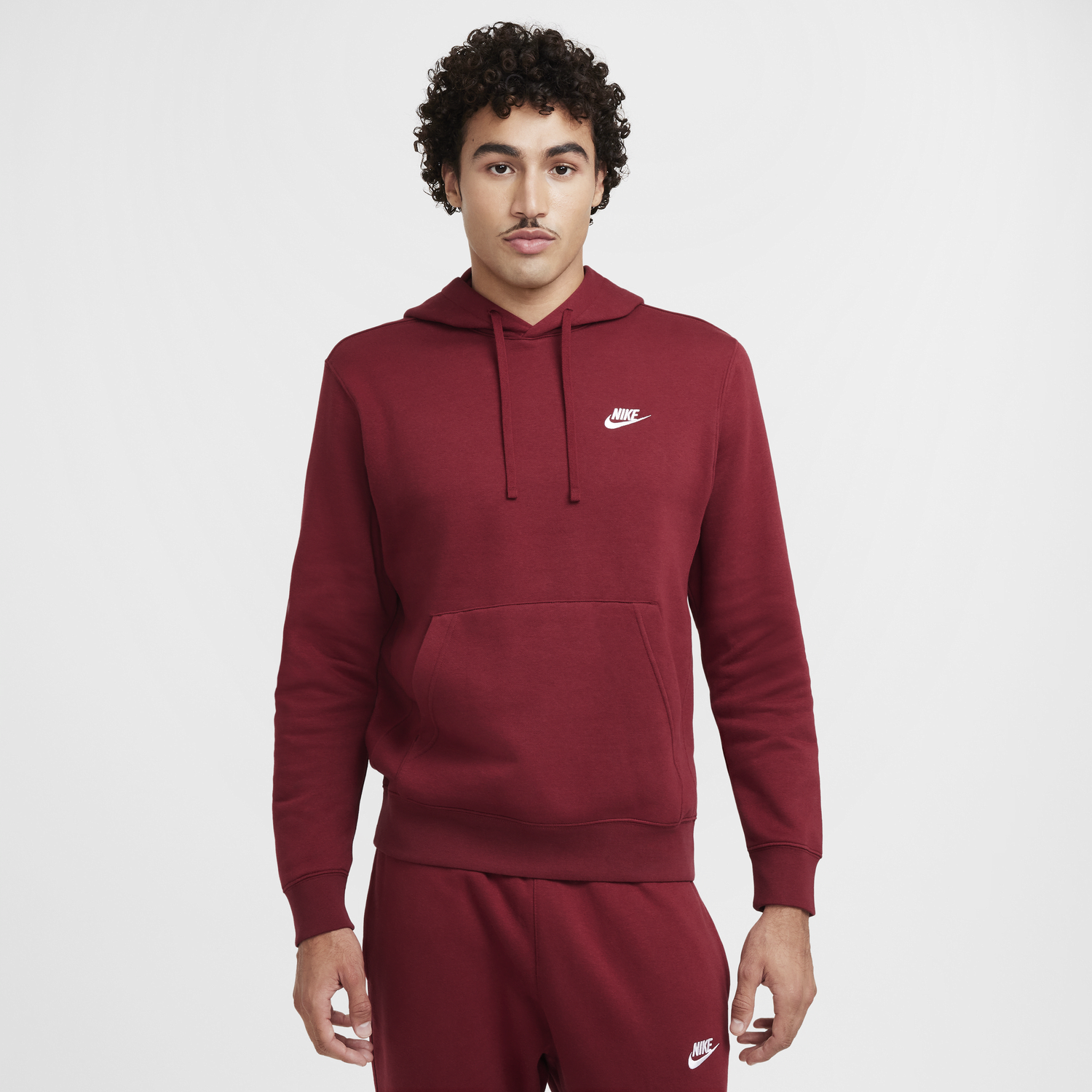 Суитчър Nike Club Hoodie Fleece Червено | BV2654-677, 0