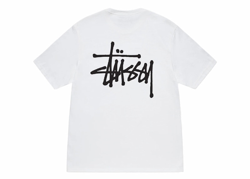 Тениска Stüssy Basic Logo T-Shirt Бяло | 1904762-WHT